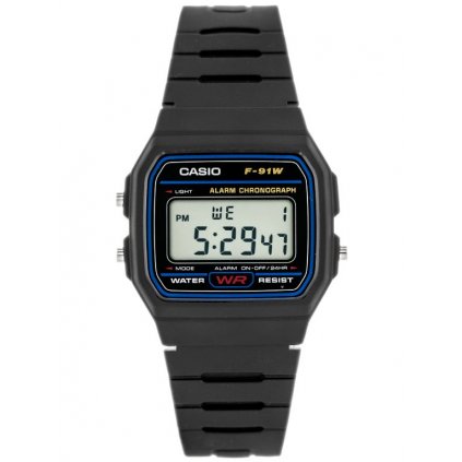 Pánské hodinky CASIO F-91W-1YER (zd086a) - Klasické + BOX