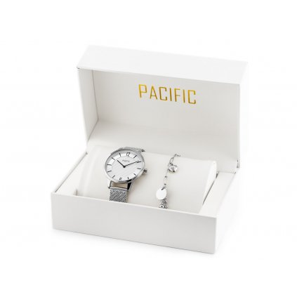 Dámské hodinky PACIFIC X6190-02 - dárková sada (zy724a)