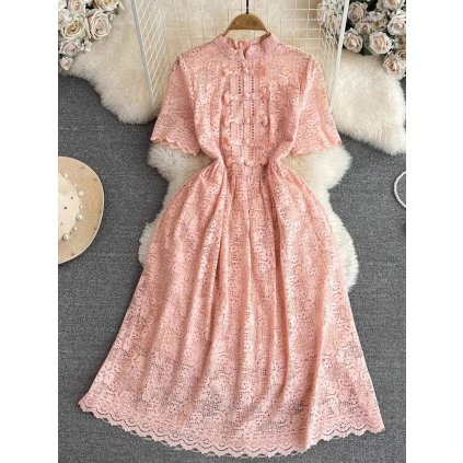 Vintage šaty s krajkou
