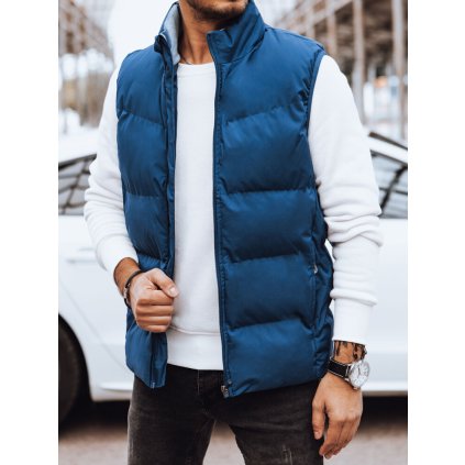 Pánská prošívaná vesta   TX4569 (Velikost M, Barva Nebeská)