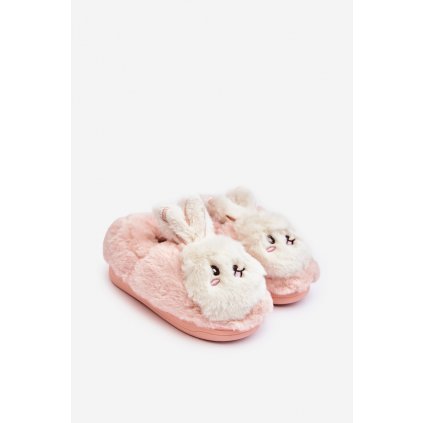 Dětské kožíškové pantofle s králíčkem   Apolanie