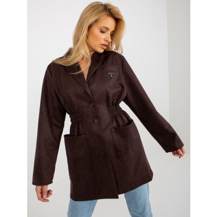 Kabát ve stylu bundy s kapsami .LK-PL-509128.19