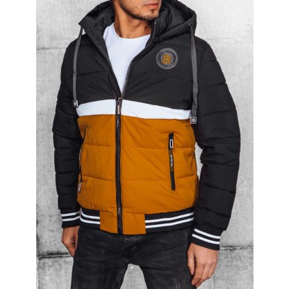 Pánská prošívaná bunda trojbarevná TX4653 (Velikost 3XL, Barva Červená)