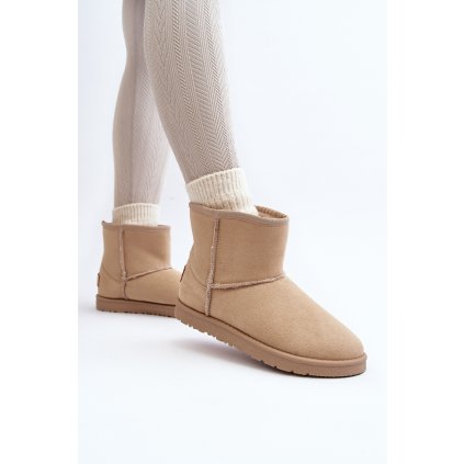 Dámské sněhule Cross Jeans MM2R4023C (Velikost 38, Barva Béžová)