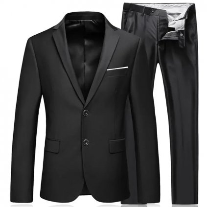 Klasický jednobarevný oblek High Quality Gentleman