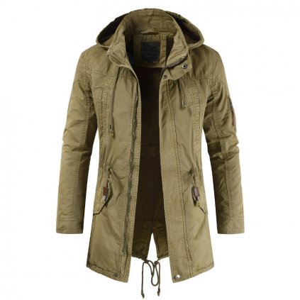 Pánská army parka s kapucí - 4XL