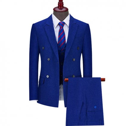 Dvouřadý pánský luxusní oblek Office Suit