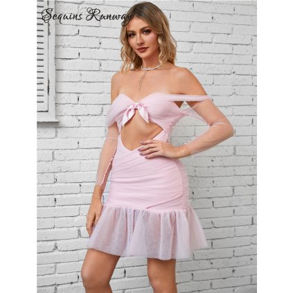 Sexy mini šaty Sequins SQ654