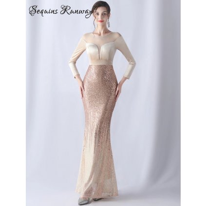 Dlouhé svatební šaty Sequins SQ834