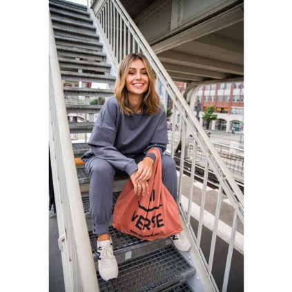 Mikina s vrstvenými rukávy UNISEX B205 (Velikost S/M, Barva Grafitová)