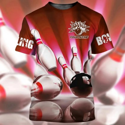 Trička na bowling pro hráče a tým s vlastním jménem (Barva (varianta) Barevná, Velikost XS)