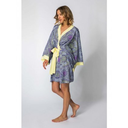 Kimono s barevným potiskem LA107 (Velikost ONE SIZE, Barva Barevná)