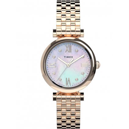 Dámské hodinky TIMEX Parisienne 28mm TW2T78800 + BOX