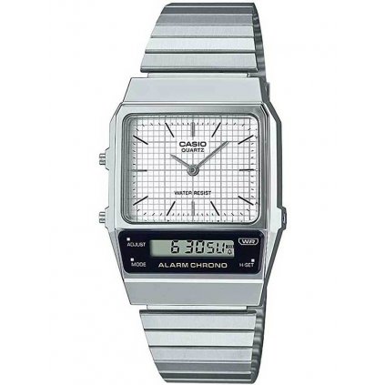 Hodinky UNISEX CASIO Vintage Dual Time AQ-800E-7A + BOX