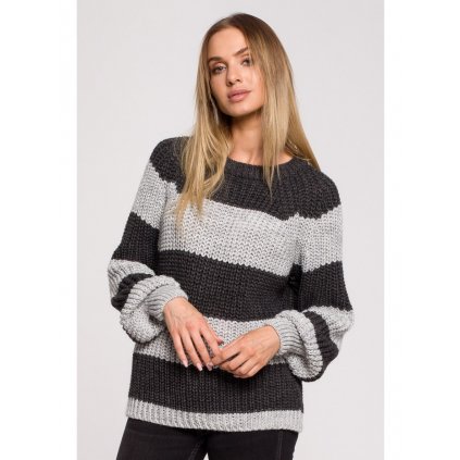 Pruhovaný svetr M632 (Velikost S/M, Barva (varianta) Barevná 1)