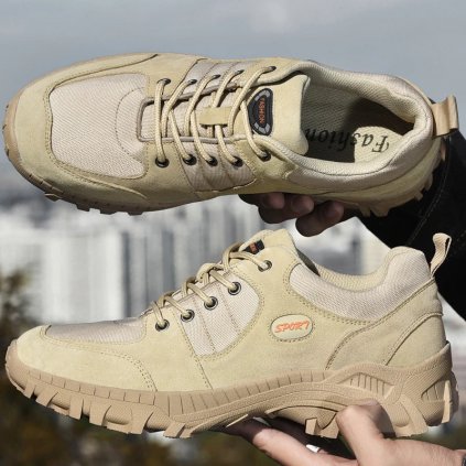 Outdoorové tenisky MIX564 (Barva Khaki, Velikost 38)