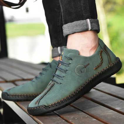 Outdoorové tenisky MIX579 (Barva Zelená, Velikost 38)