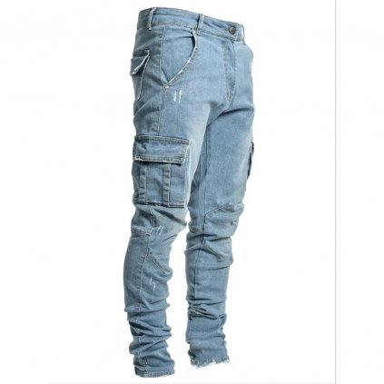 Pánské džíny s kapsami na kolenou
