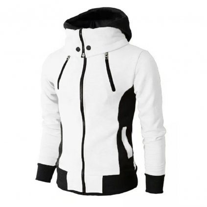 Pánská slim fit větrovka (Barva Bílá, Velikost L)