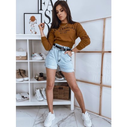 Dámská mikina SAN FRANCISCO  BY0923 (Velikost M, Barva Světle hnědá)