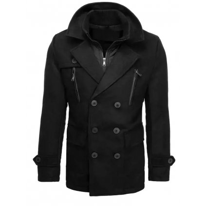 Pánský kabát dvouřadý s knoflíky a vestou CX0439