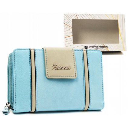 Elegantní dámská kožená peněženka na patentku a zip