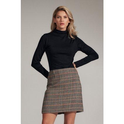 Klasická roláková halenka M729 FIGL (Barva Černá, Velikost XL)