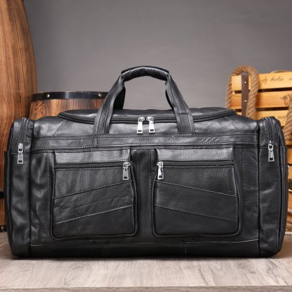 Cestovní a sportovní taška unisex pravá kůže (Barva (varianta) Design2)