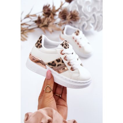Kožené sportovní boty Leopardí  Trixie