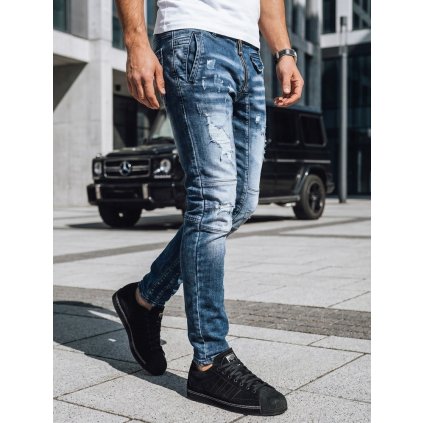 pánské džíny regular fit UX3828 (Velikost 29, Barva Tmavě modrá)
