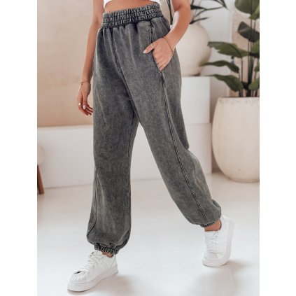 Dámské kalhoty casual DREY UY2021 (Velikost S/M, Barva Světle šedá)
