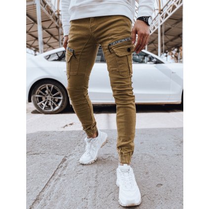 Pánské riflové kalhoty džíny s nakládanými kapsami  UX4360