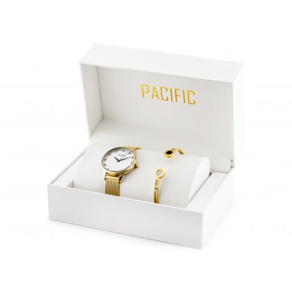 Dámské hodinky PACIFIC X6100-03 - dárková sada (zy726b)