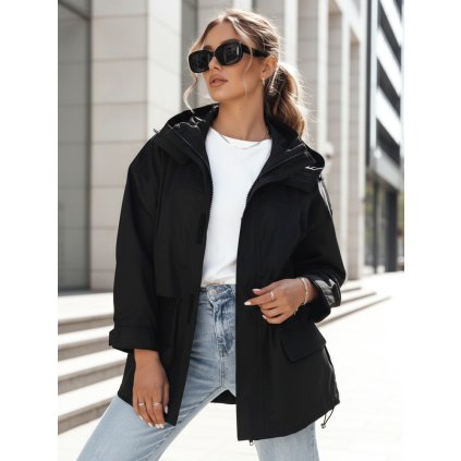 Dámská bunda parka MINESSA   TY4156 (Velikost ONE SIZE, Barva Černá)