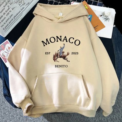 Dámská mikina monaco s koněm (Barva (varianta) Oranžová, Velikost S)