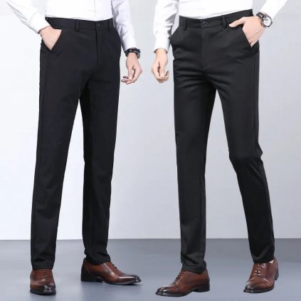 Elegantní pánské kalhoty nemačkací (Barva Safírová, Velikost 36)