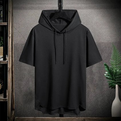 Pánská mikina s krátkými rukávy (Barva (varianta) LS0222 Red, Velikost 2XL)