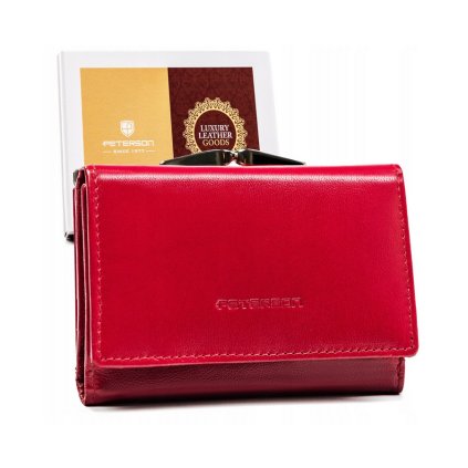 Dámská kožená peněženka s RFID systémem