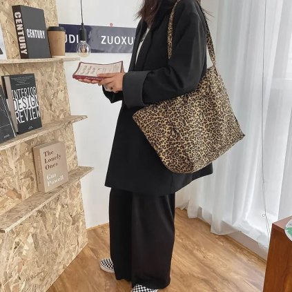 Dámská shopper taška se zvířecími vzory (Barva (varianta) yellow leopard)