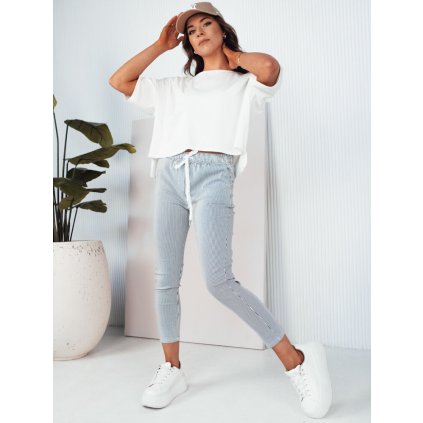 Dámské kalhoty casual MARINS UY2080 (Velikost S, Barva Šedá)