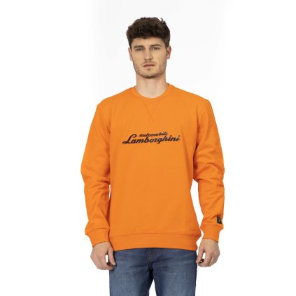 Pánská mikina 72XBI006 CJ315 Automobili Lamborghini (Barva Oranžová, Velikost S)