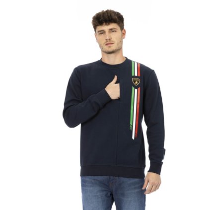 Pánská mikina 72XBI017 CJ315 Automobili Lamborghini (Barva Modrá, Velikost M)