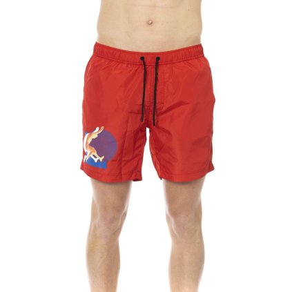 Pánské kraťasy BKK1MBM12 Bikkembergs Beachwear (Barva Červená, Velikost S)