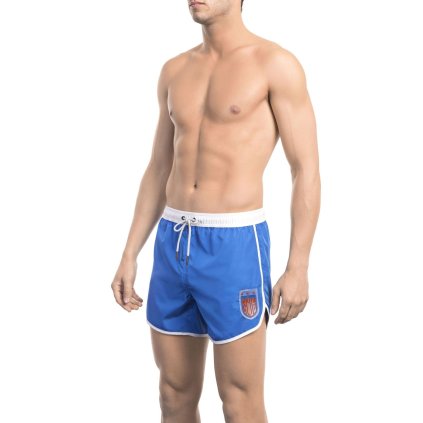 Pánské kraťasy BKK1MBS04 Bikkembergs Beachwear (Barva Modrá, Velikost S)