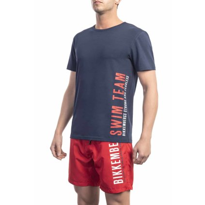 Pánské triko BKK1MTS04 Bikkembergs Beachwear (Barva Černá, Velikost S)