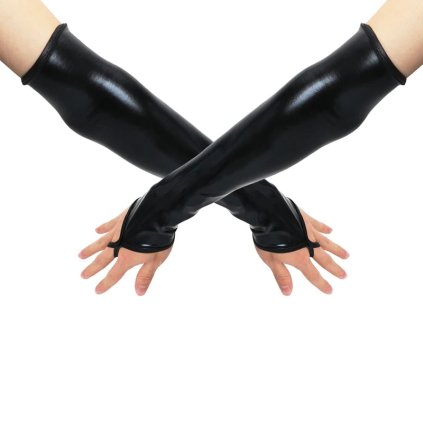 Latexové rukavice na jeden prst (Barva (varianta) Černá, Velikost rukavic ONE SIZE)