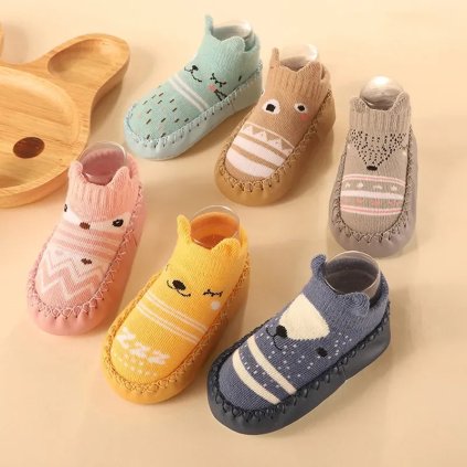 Dětské ponožkové botičky (Barva (varianta) color 6, Velikost 0-6M)