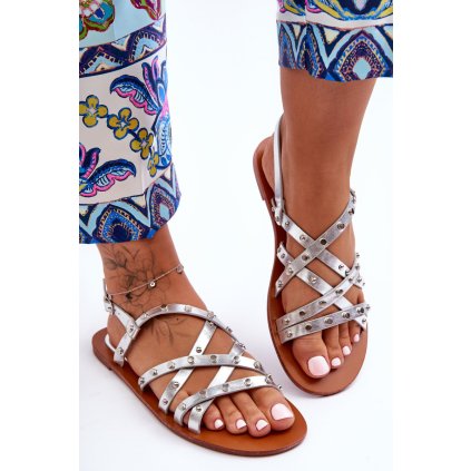 Dámské ozdobené sandály  Alemona (Velikost 37, Barva Černá)