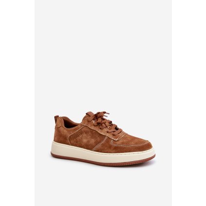 Pánské sneakersy na platformě z broušené kůže Big Star OO174014