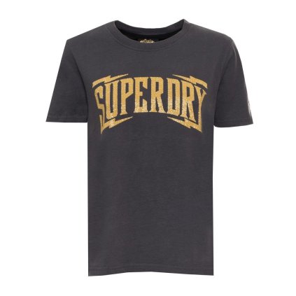 Dámské triko W1010982A- Superdry (Barva Šedá, Velikost 8)
